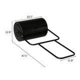 VINGLI 20 Inch Lawn Roller Water Filled Pull Behind Garden Drum Roller Push/Tow Behind, Water/Sand Filled for Garden, Lawn, Backyard (Black)