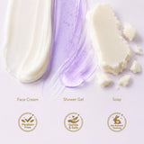 BODY & EARTH Bath and Body Gift Box for Women- 6 Pcs Lavender Bath Kit for Women Spa Set, Birthday, Christmas Gift Set Includes Body Lotion, Bubble Bath, Shower Gel