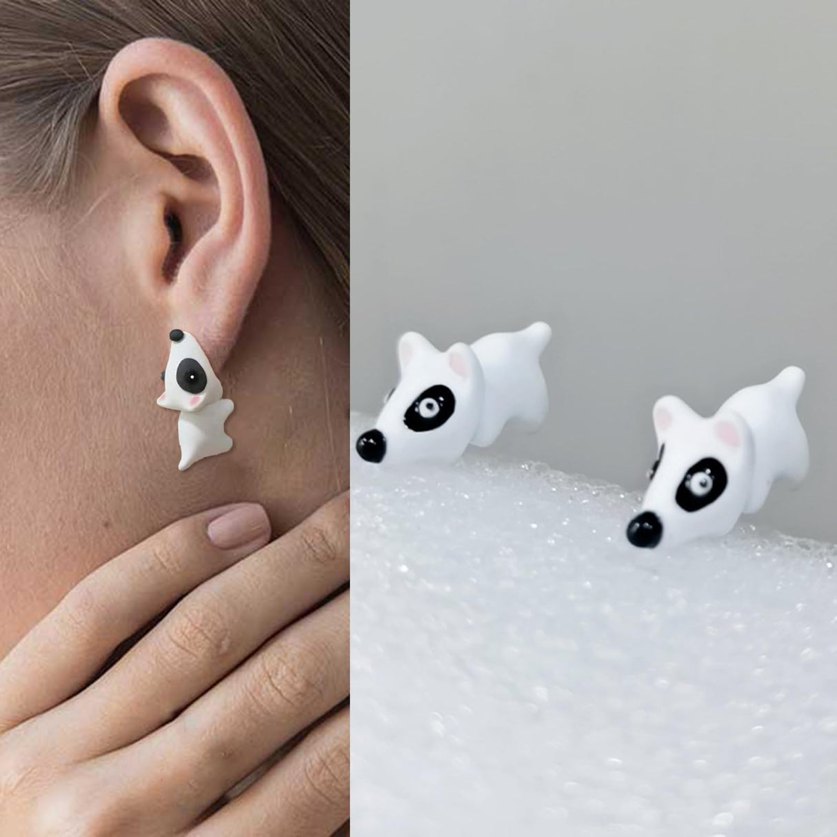 Cute Animal Bite Earrings Fun Unique Earrings for Women
