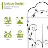 hogardeck 4 Packs 60 * 18 inch Metal Garden Trellis for Climbing Plants Outdoor,Heavy Duty,Black Coating Rustproof Trellis for Rose, Vegetable, Flowers, Expandable,Perfect for Training Climbing Plants