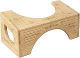 Squatty Potty The Original Toilet Stool - Bamboo Flip, 7" and 9" Adjustable Heights, Brown - Improve Bathroom Posture and Comfort
