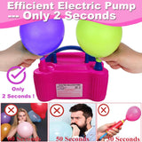 Balloon Pump Balloon Arch Kit, 170 Pcs Electric Balloon Air Pump Balloon Inflator with 12Ft Balloon Arch Stand and 100 Pcs Balloons for Birthday Wedding Party Christmas