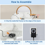 Head Spa Waterfall for Shampoo Bowl,Portable Salon & Spa Equipment,Water Circulation Tools for Hair Salon Equipment,at Home Head Spa