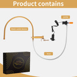 TooMiMo Portable Head Spa Waterfall Equipment, Adjustable Shampoo Bowl Water Circulation Rack, Scalp Massage Water Outlet Basin Attachment Rack for Salon and Home.