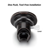 BOPai Suction Cup Shower Head Holder for Handheld Shower – No Drill, for Smooth Surfaces Only, Vertical Mount Only, Oil Rubbed Bronze