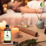 SVA Cypress Essential Oil – 4 Fl Oz – 100% Natural Cypress Oil - for Diffuser, Hair Care, Face, Skin Care, Aromatherapy, Scalp and Body Massage, Soap and Candle Making – with Dropper