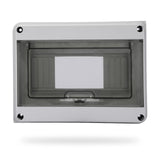 MOLLOM 8 Way Circuit Breaker MCB Distribution Protection Box with DIN Rail, IP65 Waterproof,for Indoor and Outdoor