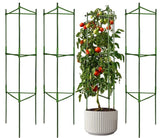 4 Pack Tomato Cage Plant Support Assembled -48inch Vegetable Trellis,Assembled Multi-Functional Garden Trellis Garden Trellis for Climbing Vegetables,Climbing Plants, Vegetables, Flowers, Fruits, Vine