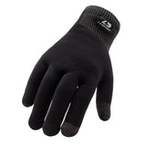 LEAKDRY Waterproof Merino Wool Touchscreen Gloves,3-Layer Inusulated Thermal Winter Gloves,Windproof for Hiking Skiing Unisex (Black, L)