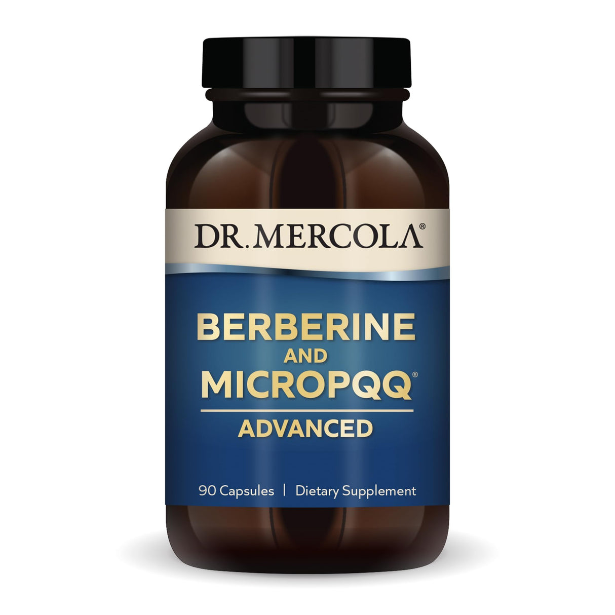 Dr. Mercola Berberine and MircoPQQ Advanced - Offers Metabolic, Mitochondrial, Brain & Immune Support - GMO-Free, Gluten-Free & Soy-Free - 90 Capsules (90 Servings)