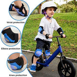 BOSONER Kids/Youth Knee Pads Elbow Pads Wrist Guards Set for 3-15 Years, Child Protective Gear Set for Roller Skates, Cycling, BMX Bike, Skateboard, Inline Skating, Scooter Riding Sports…