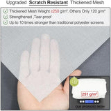 Upgraded Screen Door Thicker 250g/m² Fiberglass Mesh,36 Longer Magnets,Mesh Magnetic Closure for Single Door,Retractable Magnetic Door Screen,Fit Doors to 34 x 82 Inch White