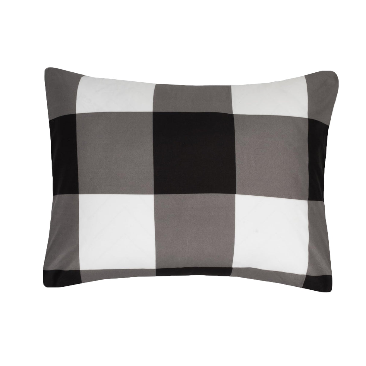 5 Piece Comforter Set Bed in a Bag Buffalo Check Christmas Print All Season Soft Down Alternative Bedding Comforter Set & Luxurious White Microfiber Bed Sheets, Twin, Buffalo Plaid Black/White