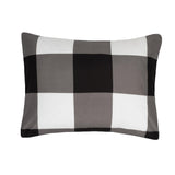 5 Piece Comforter Set Bed in a Bag Buffalo Check Christmas Print All Season Soft Down Alternative Bedding Comforter Set & Luxurious White Microfiber Bed Sheets, Twin, Buffalo Plaid Black/White