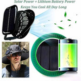 Solar Fan Hat, Wide-Brimmed Sun Hat with 2 Fans, Solar + USB Powered, Adjustable Angle, for Men and Women Fishing and Beach (US, Alpha, One Size, Black)
