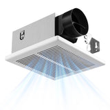 Amico Bathroom Exhaust Fan, 1.0 Sones, 80 CFM, Low Noise, Ceiling Mounted Retrofit Ventilation Fans, 4 Inch Duct, No Attic Access Needed- UL Certified