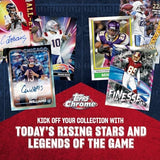 2024 Topps Chrome Football Cards Factory Sealed Value Box