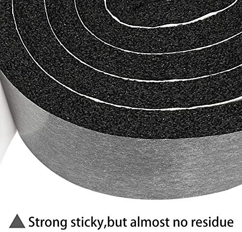 2 Rolls 2 Inch W 1/2 Inch T Weather Stripping Air Conditioner Open Cell Foam Seal Tape, Window Insulation High Resilience Seal Strip for Doors Window,Total 11FT