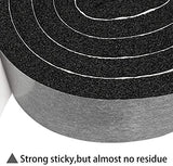 2 Rolls 2 Inch W 1/2 Inch T Weather Stripping Air Conditioner Open Cell Foam Seal Tape, Window Insulation High Resilience Seal Strip for Doors Window,Total 11FT