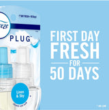 Febreze Plug in Air Fresheners, Mediterranean Lavender, + April Downy, Odor Eliminator for Strong Odors 5 Oil Refills