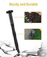 Meboyz 100-Pack-8 Inch Plastic Landscape Stakes, Spiral Nylon Landscape Anchoring Spikes，Edging Spikes for Paver Edging, Weed Barrier, Artificial Turf & More