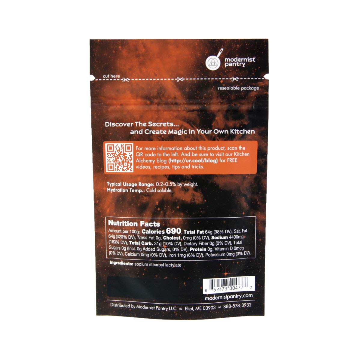 Sodium Stearoyl Lactylate (SSL) ⊘ Non-GMO ✡ OU Kosher Certified ❤ Gluten-Free ☮ Vegan - 50g/2oz