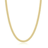 Avotto Gold Plated Chain for Men Boys 5mm Mens Boys Gold Plated Chain Stainless Steel Cuban Link Chains for Men Kids Chain Necklace Teenage Teen Boy Jewelry Gifts for Him 16inch