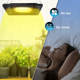 Relassy 150W Waterproof Plant Light, Outdoor Grow Light,Sunlike,Full Spectrum LED Grow Lamp,Without Noise,Ultra Thin,Heat Dissipation,for Seedling Growing Blooming Fruiting