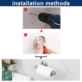 NearMoon Bathroom Toilet Paper Holder, Premium SUS304 Stainless Steel Rustproof Wall Mounted Toilet Roll Holder for Bathroom, Kitchen (3 Pack, Brushed Nickel)