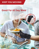 Hurmoya Wrist Brace Thumb Spica Splint Support for Carpal Tunnel, De Quervain's Tenosynovitis, Tendonitis Pain Arthritis Trigger for Man and Women (Medium - Left Hand)