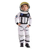 Spooktacular Creations White Astronaut Costume with Helmet, Space Suit for Toddler with Movable Visor, Kids Astronaut Halloween Costume for Cosplay, Party Favor Supplies (Small, 5-7 yrs)