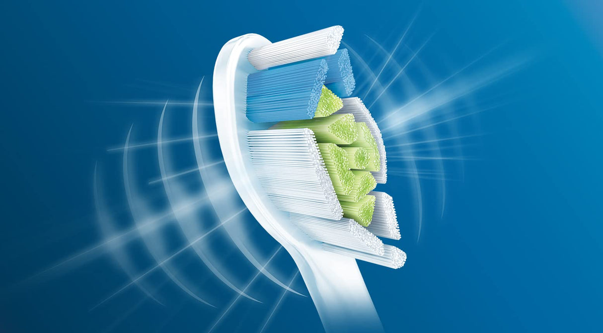 Philips Sonicare Genuine W DiamondClean Replacement Toothbrush Heads, 2 Brush Heads, White, HX6062/65