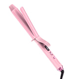 FARERY Long Barrel Curling Iron 1 1/4 inch, 1.25 Inch Curling Iron for Thin Hair, Infused Argan Oil & Keratin, 11 Adjustable Temp, Include Clips & Silicone Pad, Pink