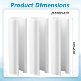 64 Pcs PVC Pipe Clips Greenhouse Clips for 1/2 Inch Greenhouses PVC Pipe, Row Covers, Pool Cover, Garden, Shelters, Bird Protection, 2.4 Inch Long (White)