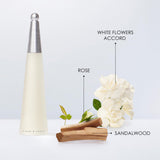 Issey Miyake L'Eau d'Issey Eau de Toilette - Fragrance for Women - Floral & Aquatic, Inspired by the Purity of Water - With Notes of White Flowers, A Lotus Rose Accord & Sandalwood - 3.4 oz