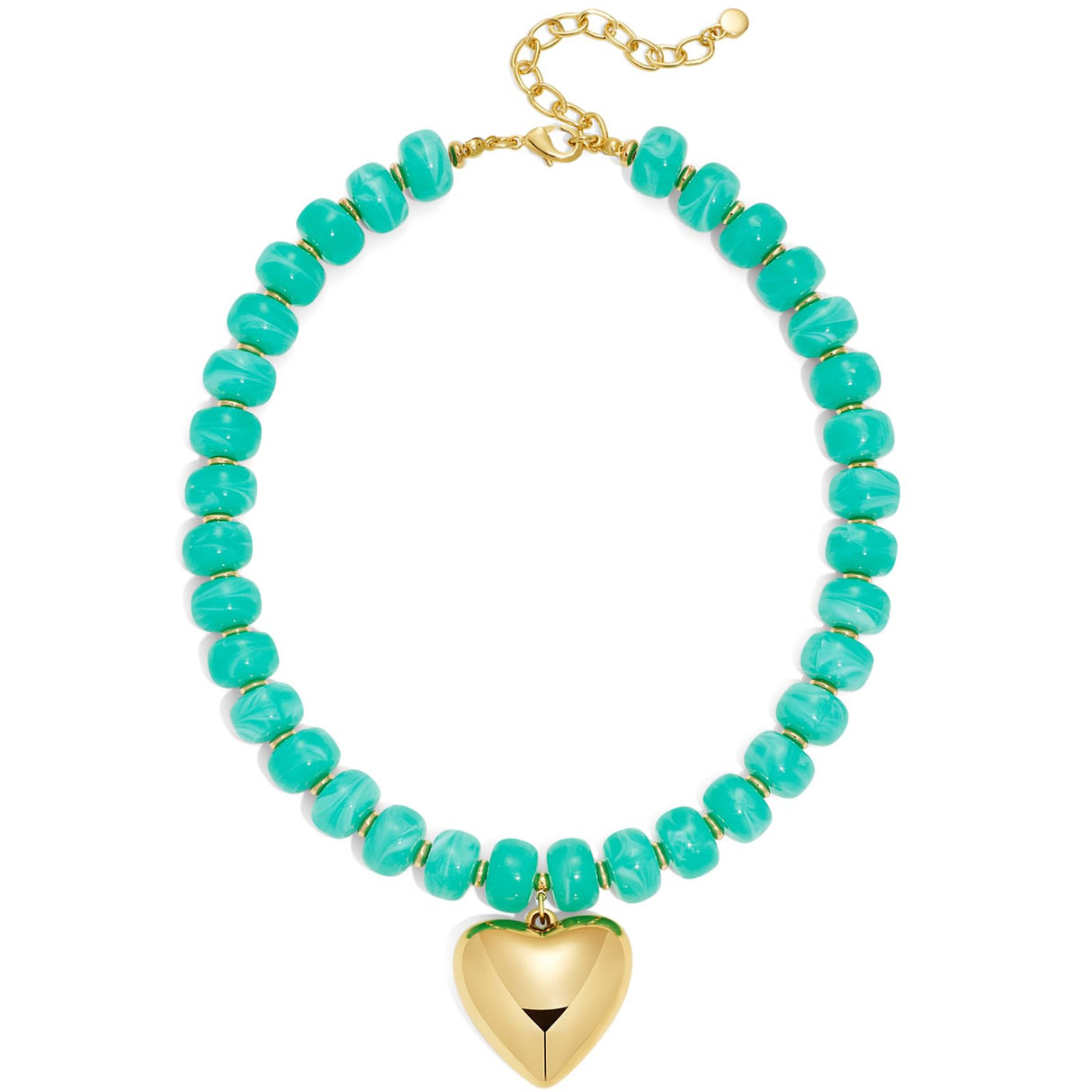 LILIE&WHITE Gold Plated Aqua Beaded Necklace for Women