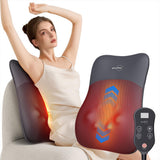 pryfey Back-Massager, Rolling Up and Down Back Massager with Heat 4D Kneading & Red Light Therapy for Pain Relief Deep Tissue, Ultrathin Shoulder Massager Gift for Women Mother's Day Father's Day