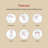 MEDITHERAPY SOKSAL GUASHA,Ceramic Gua Sha,Body Massage Tool, Korean Body Guasha, Guasha Board, Face Lift, Muscle Relief Massage Board (Body Massager)