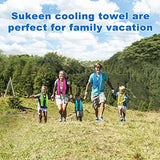 Sukeen [4 Pack] Cooling Towel (40"x12"),Ice Towel,Soft Breathable Chilly Towel,Microfiber Towel for Yoga,Sport,Running,Gym,Workout,Camping,Fitness,Workout & More Activities (Sky Blue)