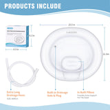 LOKFEHRE Large Portable Inflatable Hair Washing Basin for Bedridden - Wash Hair in Bed with Inflatable Shampoo Bowl.For Elderly,Disabled,Injured,Ideal Inflatable Sink for Locs Detox (Pure white)