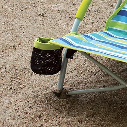 Coleman Utopia Breeze Beach Chair Lightweight Folding Beach Chair with Cup Holder & Carry Bag Portable Supports up to 250lbs