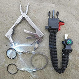 Breakwater Supply™ Waterproof First Aid Kit Dry Bag Bug Out Bag Preloaded with Emergency Survival Prepper Supplies for Boating, Camping, Fishing + Carabiner, Floating, Reflective, AFAK/IFAK Trauma Kit