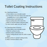 spotLESS MATERIALS Toilet Coating for Streak-Free, Stain-Resistant Bowl, LESS Formula, Repels Water & Waste