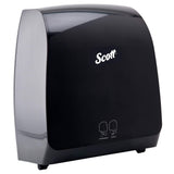 Scott Professional Automatic Hard Roll Paper Towel Dispenser (34348), Black, Wall Mounted, for ScottPro Blue Core Commercial Hand Towels (Qty 1)