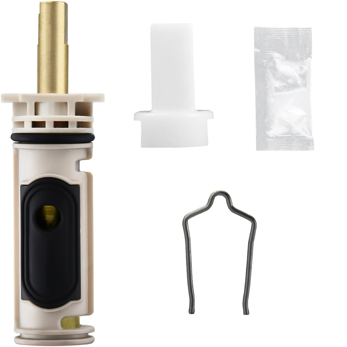 Cartridge Kit Compatible with Moen 1222 Replacement Cartridge for One-Handle PosiTemp Shower and Tub, Brass Core, Fix Common Issues