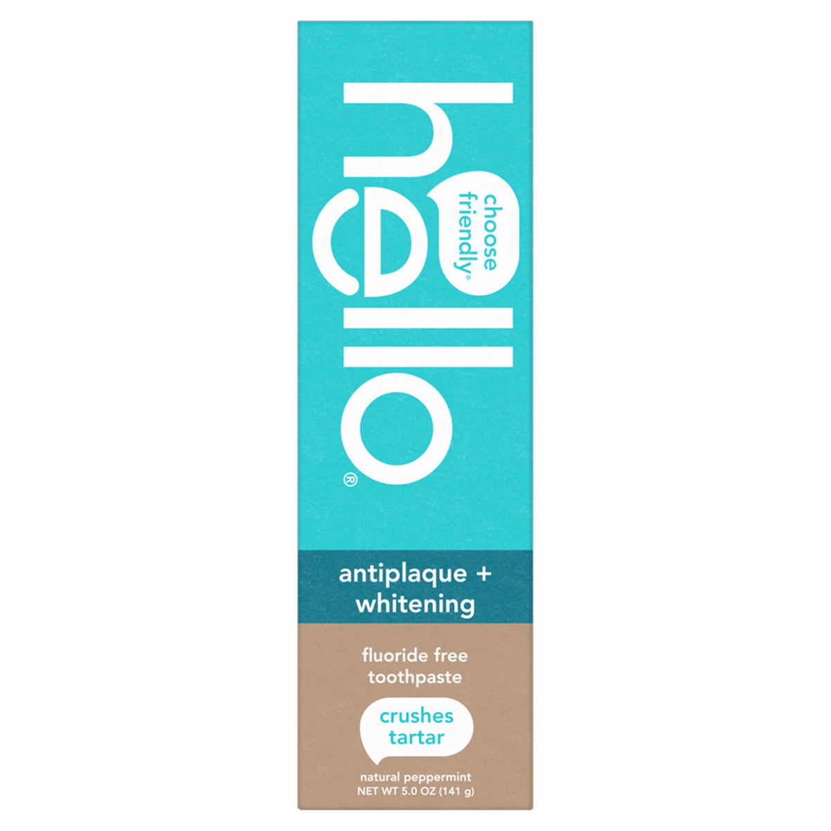 Hello Antiplaque and Whitening Fluoride Free Toothpaste, 3 Pack, 5 oz