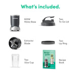 nutribullet Personal Blender, 600W, 24oz Cup, NBR-0601WM