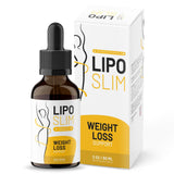 LIPO SLIM Official Drops - Daily Liquid Supplement - Advanced Formula for Natural Metabolism & Energy Support, LipoSlim for Overall Health & Wellness. One 60ml Bottle for 1 Month
