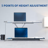 VIVO Single Top 30 inch Scissors Lift Keyboard and Mouse Riser, Height Adjustable Laptop Desk, for Ergonomic Sit Stand Workstations, Black, DESK-V030A