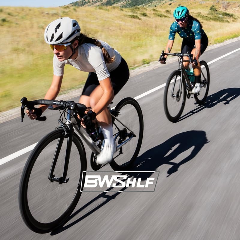 BWSHLF Tubeless Presta Valve Stem 40/44/55/60/65/80/100 mm, Super Light Alloy Presta Valve Stem Kit with Valve Core Remover Tool and Valve Stem Caps - Multiple Color and Size Options(Pair)